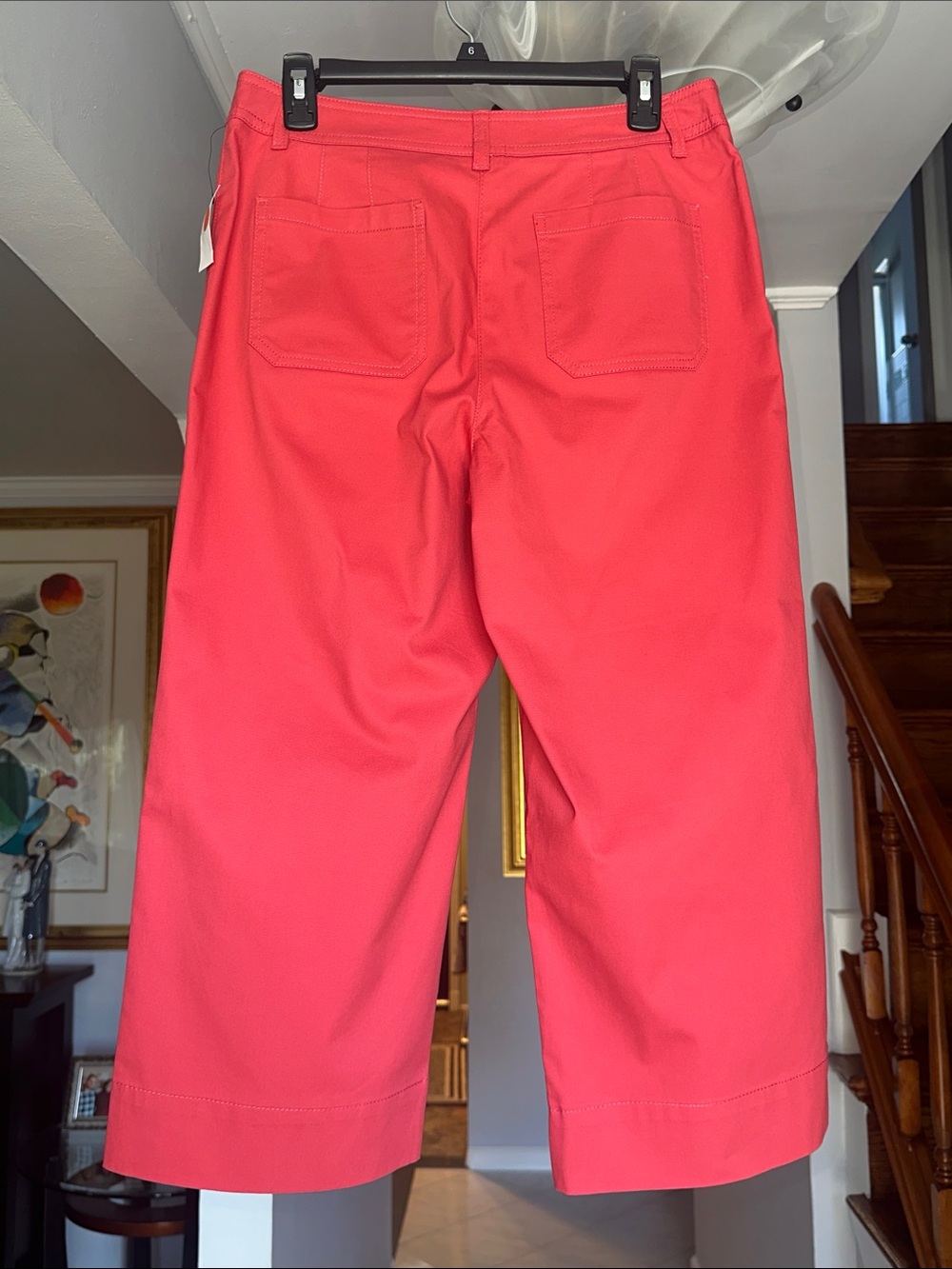 NWT Talbots Coral Wide Crop Pants Sz 10P - Picture 3 of 8